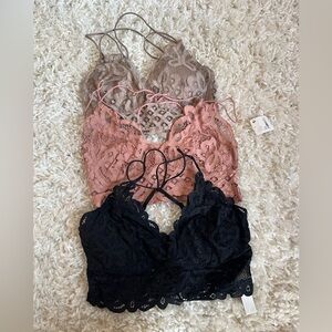 Lace bralettes